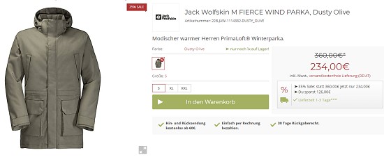Jack Wolfskin im Sale bei exxpozed - Rabatte von bis zu 50%