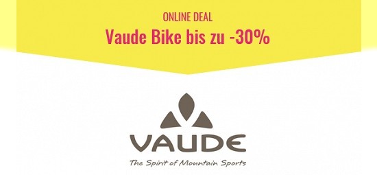 Bis zu 30 % Rabatt auf Bikeartikel von Vaude bei sportler