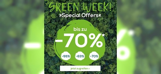 Green Week bei doorout - bis zu 70% sparen
