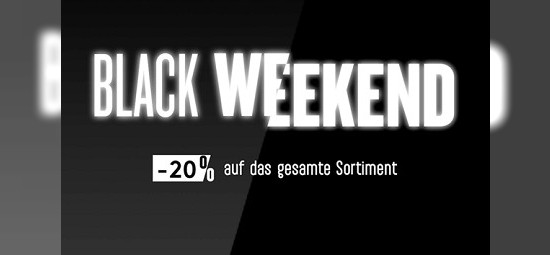 Black Weekend bei sportler - 20% Rabatt auf das gesamte Sortiment - nur noch heute!